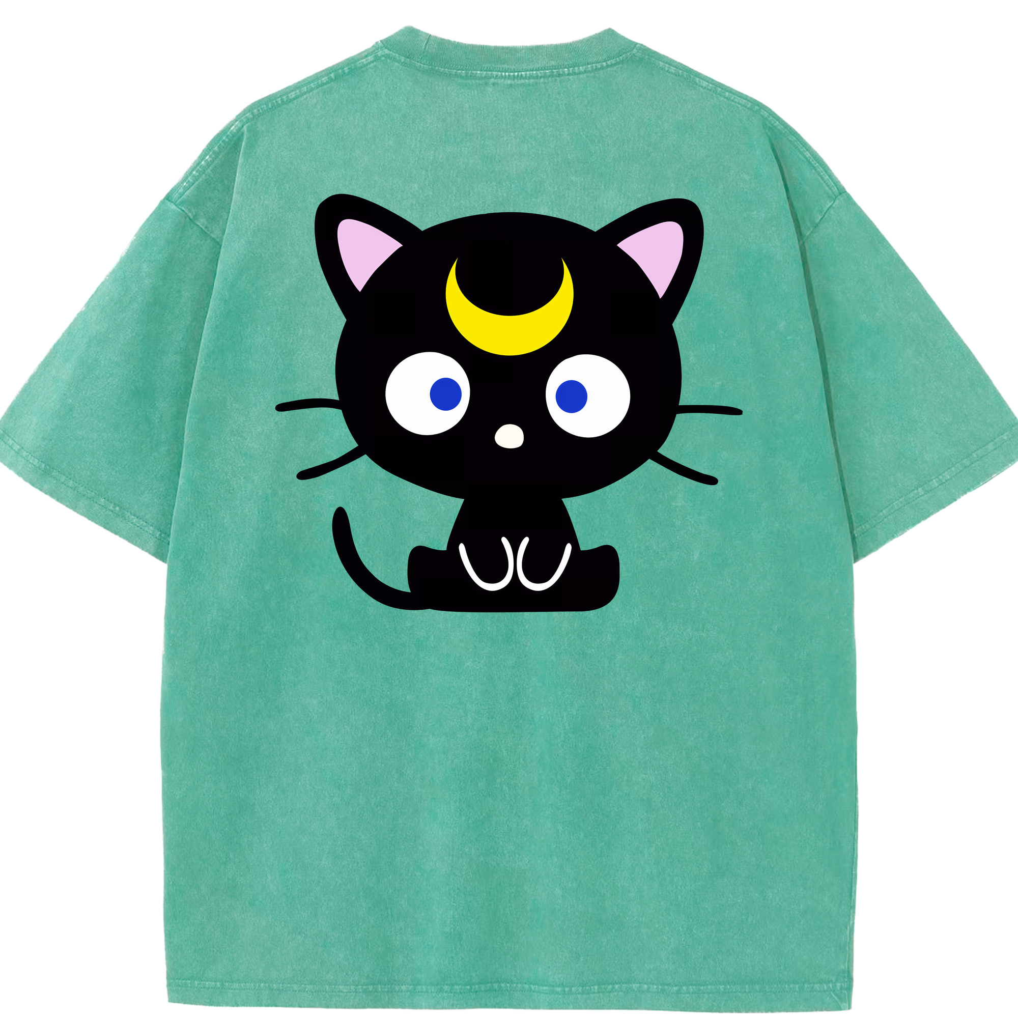 （画像用） 美少女戦士セーラームーン Sailor Moon 綿100% ヴィンテージ風 半袖Tシャツ（背面プリント）